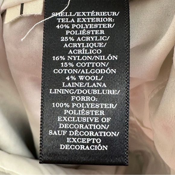 Ann Taylor Petite size 12 nubby skirt with fringe hem, back slit - Picture 3 of 11